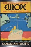 The Airline Route To Europe - Before (Poster)