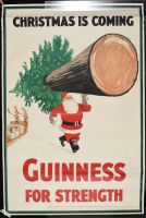 Guinness For Strength Santa Claus - Before (Poster)