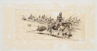 Blackfoot Women Moving Camp, No. 1 - Washed (Poster)