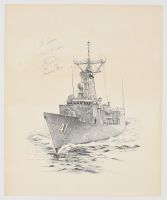 Navy Ship - Flattened (Poster)